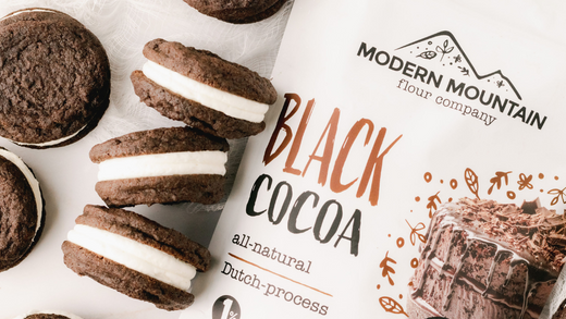 Homemade Oreo cookies with Modern Mountain Black Cocoa Powder